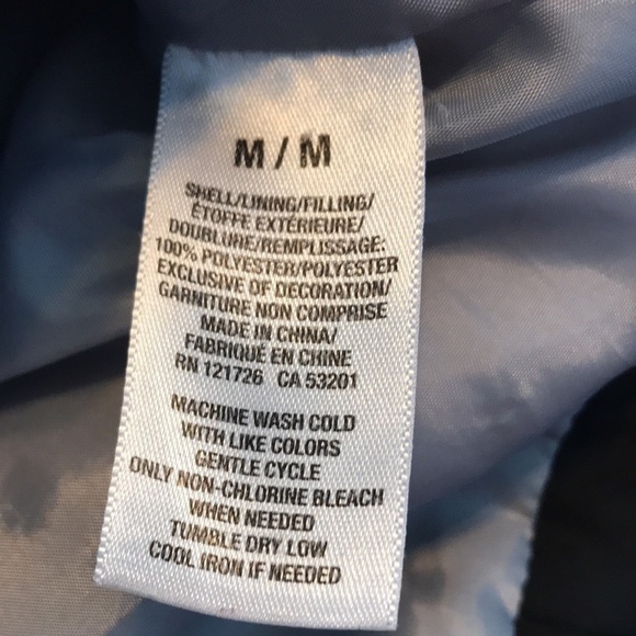 Aeropostale Medium Black & Silver Puffer Vest - Picture 7 of 7